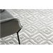 Alfombra SANTO sisal 58381 diamantes zigzag 140x190 Crema
