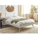 Beliani Cama con somier MDF BERRIC 148x202 Blanco