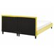 Beliani Cama con somier Terciopelo FITOU 170x214 Amarillo