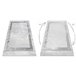 Alfombra LIRA E1473 Marco griego vintage estructural moderna 160x220 Gris