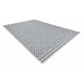 Alfombra de cuerda sisal FLAT 48357/951 Cuadrados 140x200 Gris