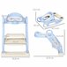 Adaptador para Niños PP, PVC ZONEKIZ, hogar - baño Azul