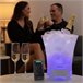 Cubitera LED con Altavoz Recargable Transparente
