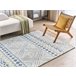 Beliani Alfombra de pelo corto MARGAND 160x230 Blanco/ Beige