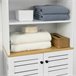 Mueble Columna de baño con 5 Estantes BZR44-W SoBuy Blanco