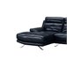 Chaise longue de piel HAWAI Azul Marino