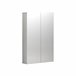 Armario multiusos 2 puertas efecto madera 70 Blanco Brillo