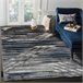 Alfombra DE LUXE moderna 460 Líneas - Structural 200x290 Azul
