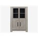 Vitrina 4 puertas BOSTON roble y gris Roble Gris