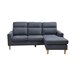 Sofa Agora + Puff Convertible en Chaise Longue Beige