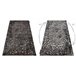 Alfombra DE LUXE moderna 2080 Ornamento vintage - Structural 200x290 Negro/ Gris