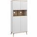 Alacena de Cocina Melamina de Madera HOMCOM, hogar - cocina Blanco