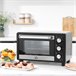 Horno Eléctrico Metal HOMCOM, hogar - cocina Negro/ Inox
