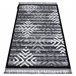 Alfombra MAROC P658 Copos de nieve Franjas Bereber marroquí 180x270 Negro