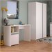 Armario Juvenil Germain 2 Puertas Melamina Moderno Blanco