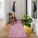 Alfombra de pasillo SOLID 60 HORMIGÓN 60x400 Rosa