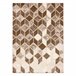 Alfombra MEFE moderna B400 Cubo Geométrico 3D Structural 160x220 Beige
