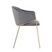 Silla Elegan Terciopelo Gris