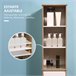 Armario Alto de Baño MDF kleankin, hogar - baño 32 Multicolor