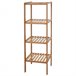 Estante de almacenamiento de baño de bambú SDB04020 Marron Claro