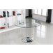 Pack Mesa Redonda de Cristal Templado + 4 Sillas Estilo Nordico 90x90 Transparente