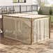 Pérgola de Jardín Aluminio, Poliéster Outsunny Marron