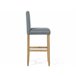 Beliani Silla de bar MADISON Beliani Silla de bar MADISON Gris