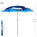Aktive Sombrilla playa 200 cm inclinable mundo marino Azul