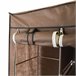 Armario Vestidor Tela Con Puertas Cremallera Nyana Home Marron
