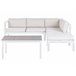 Beliani Conjunto longue MESSINA Crema