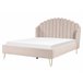 Beliani Cama con somier Poliéster AMBILLOU 177x214 Beige