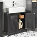 Armario para el Debajo del Lavado 2 Puertas FRG237-W SoBuy 60 Blanco