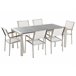 Beliani Conjunto de comedor GROSSETO Gris