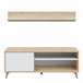 Mueble TV Kiko 1 Estante 1 Puerta Roble/Blanco Blanco