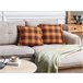 Beliani Cojín decorativo BARJA 45x45 Naranja