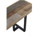 Banco de comedor de madera cm con patas de metal Natural