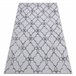 Alfombra MEFE moderna 8504 conducción flores Structural 180x270 Gris