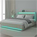 Cama, USB, cabecero LED, cama para adolescentes 148x213 Cama, USB, cabecero LED, cama para adolescentes 148x213 Beige