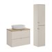 Conjunto de muebles con lavabo y columna Alba 80 Conjunto de muebles con lavabo y columna Alba 80 Beige