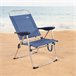 Aktive Silla plegable de playa con 4 posiciones Azul