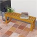 Banco de Jardín Madera de Pino Outsunny Marron