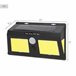 Aktive Set 6 apliques solares LED 500 lúmenes, sensor movimiento Negro