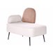 Beliani Chaise longue izquierdo Poliéster ARCEY Beige
