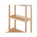 Beliani Estante de baño LEHI Madera Clara