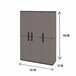 Armario exterior en PVC Gris