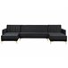 Beliani Sofá cama Terciopelo ABERDEEN Negro