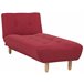 Beliani Chaise longue Poliéster ALSTEN Rojo