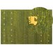 Beliani Alfombra de pelo corto YULAFI 200x300 Verde
