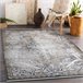 Alfombra LUCE 91 moderna Ornamento vintage Structural 115x170 Gris
