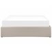Beliani Cama con somier Poliéster DINAN 147x214 Beige